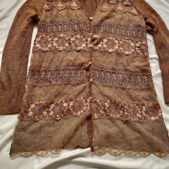 Lianne Barnes Long Lace Cardigan - Picture 5 of 8